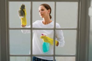 Spray and wipe glass