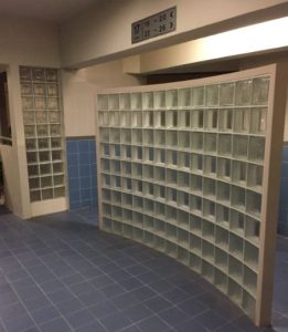 Glass Blocks in HDB Lift Lobby