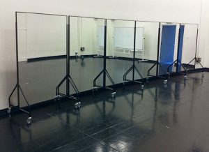movable mirror panels