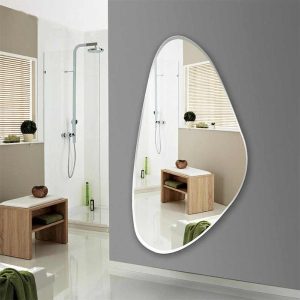 home with wall mirror