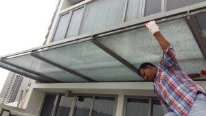 Shattered canopy in Singapore condo (MCST)
